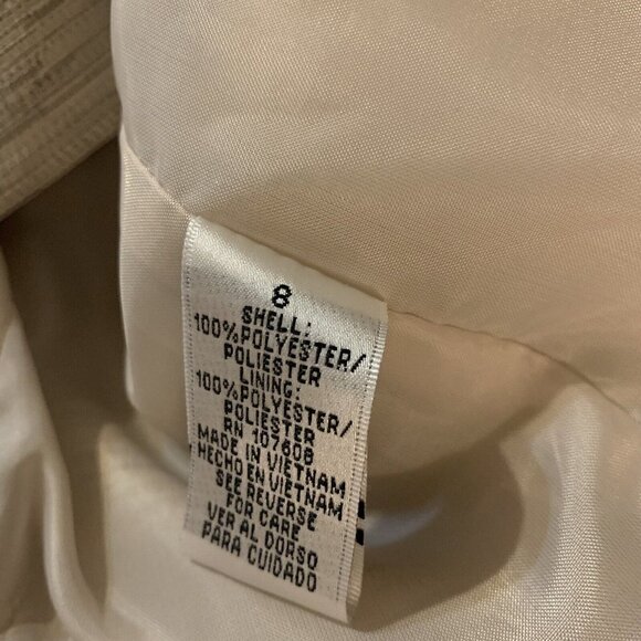 ISABELLA. Size 8. Lined Long Sleeve Dressy Jacket. Pleated Collar. WTC - Picture 5 of 5